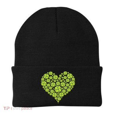 Pickleball Heart Professional Pickleball Game Beanie