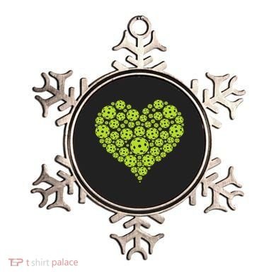 Pickleball Heart Professional Pickleball Game Ornament