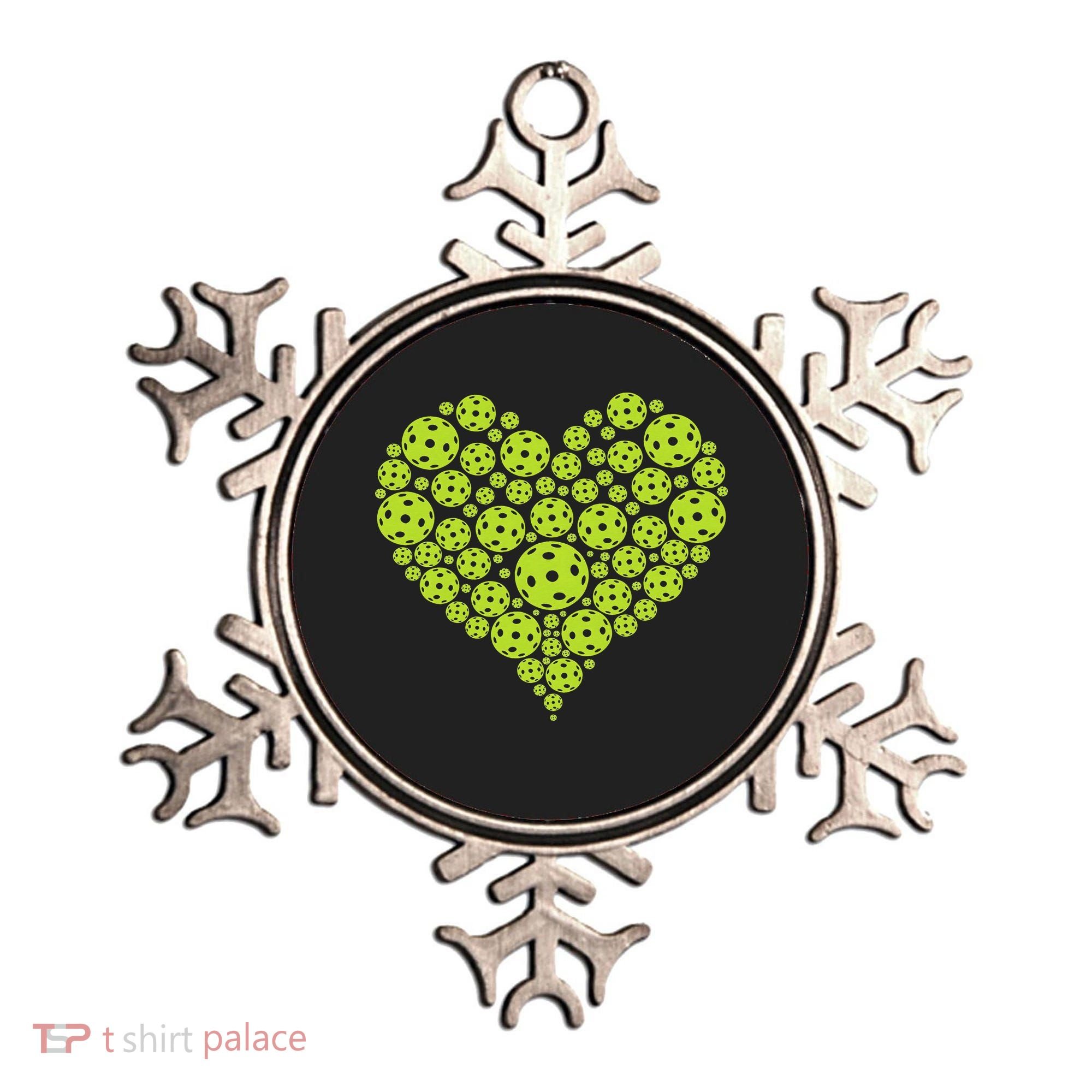 Pickleball Heart Professional Pickleball Game Ornament