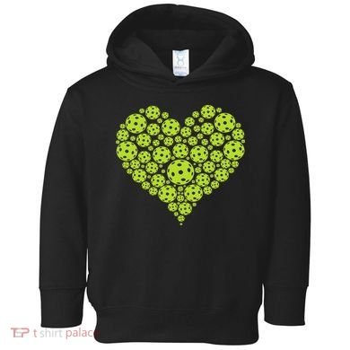 Pickleball Heart Professional Pickleball Game Toddler Hoodie