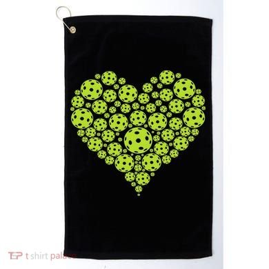 Pickleball Heart Professional Pickleball Game Golf Towel