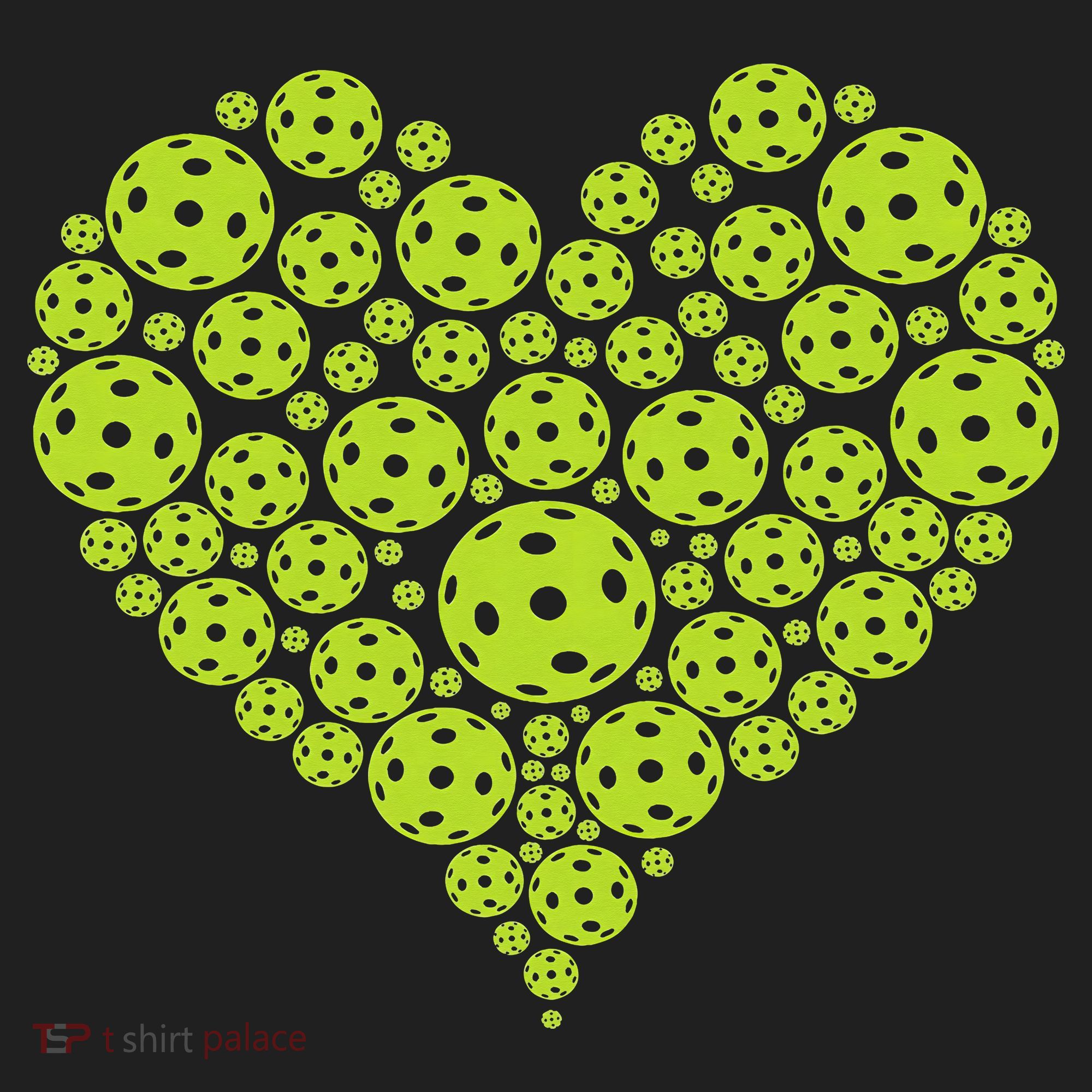 Pickleball Heart Professional Pickleball Game Golf Towel