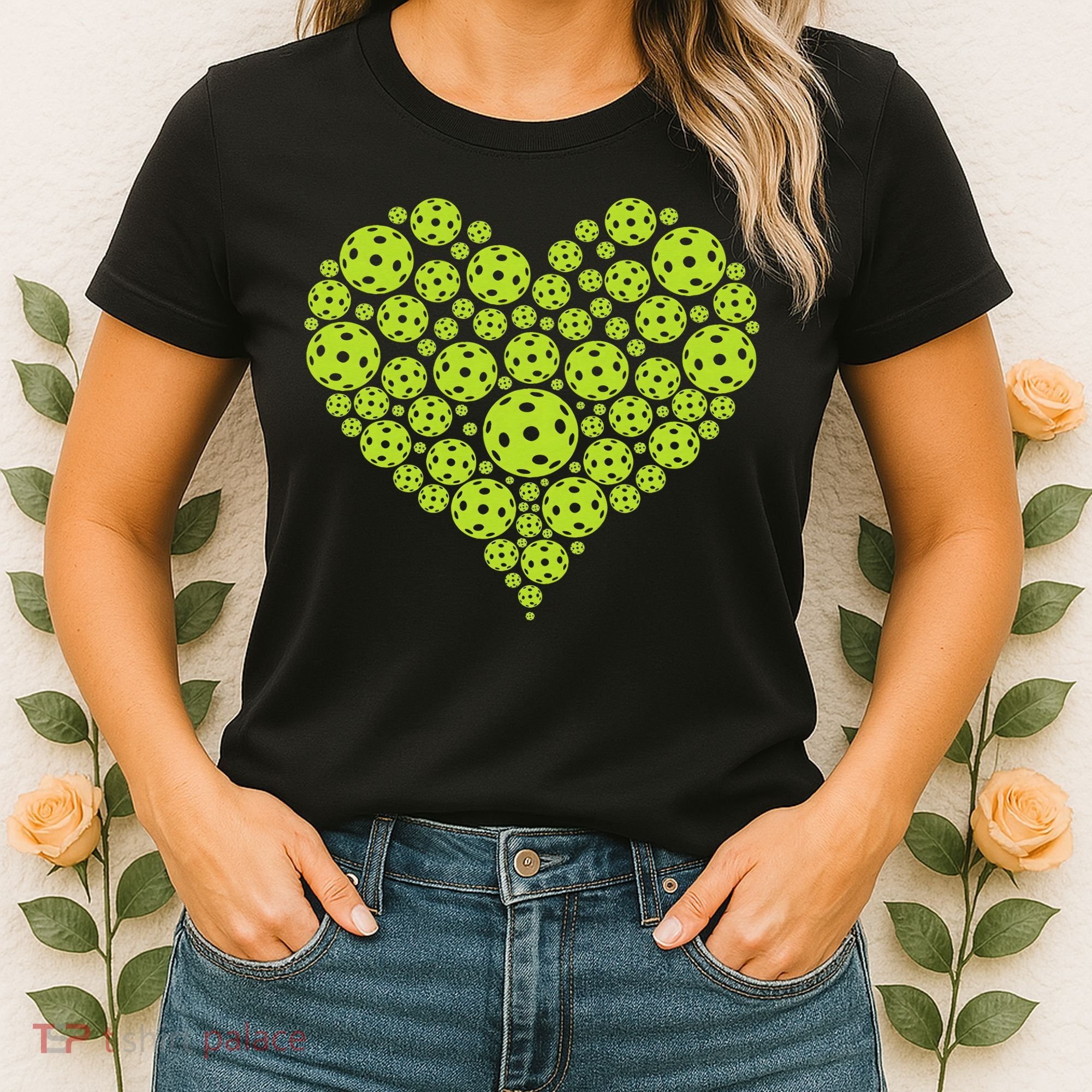 Pickleball Heart Professional Pickleball Game Women's T-Shirt