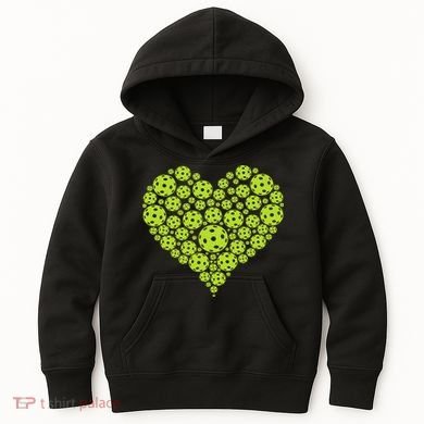 Pickleball Heart Professional Pickleball Game Kids Hoodie