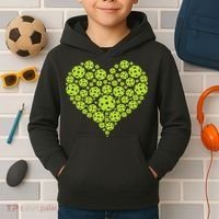Pickleball Heart Professional Pickleball Game Kids Hoodie thumb 2