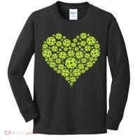 Pickleball Heart Professional Pickleball Game Kids Long Sleeve Shirt thumb 0