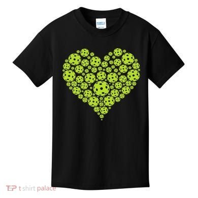 Pickleball Heart Professional Pickleball Game Kids T-Shirt