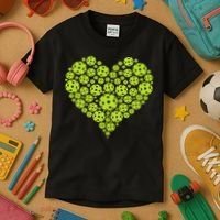 Pickleball Heart Professional Pickleball Game Kids T-Shirt thumb 3