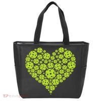 Pickleball Heart Professional Pickleball Game Tote Bag thumb 0