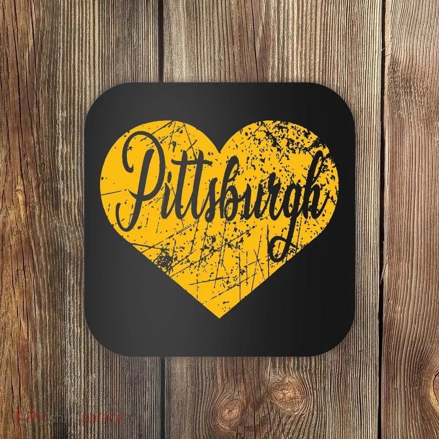 Pittsburgh Heart Coaster