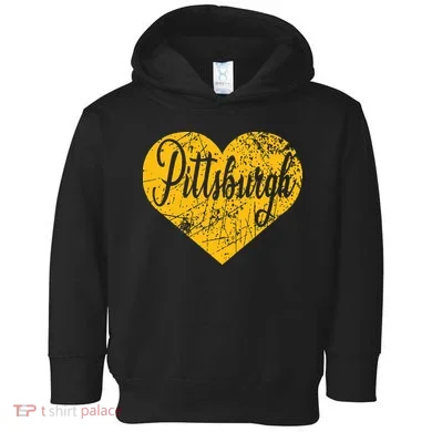 Pittsburgh Heart Toddler Hoodie
