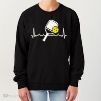 Pickleball Heartbeat Paddleball Gift Racket Singles Doubles Sport Gift Women's Sweatshirt thumb 0