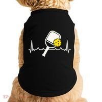 Pickleball Heartbeat Paddleball Gift Racket Singles Doubles Sport Gift Doggie Tank thumb 0