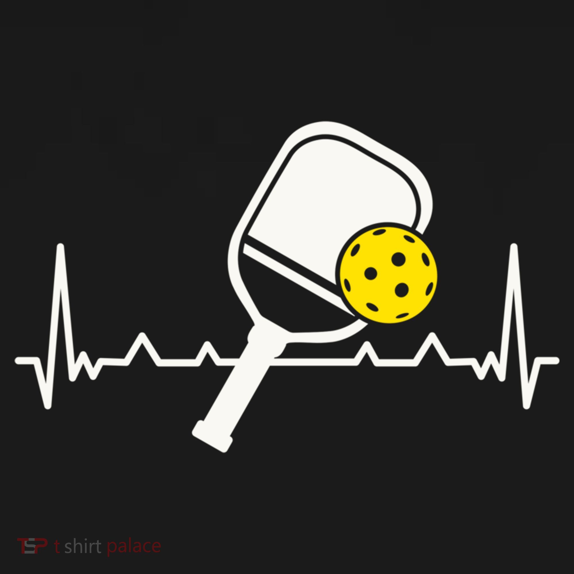 Pickleball Heartbeat Paddleball Gift Racket Singles Doubles Sport Gift Doggie Tank