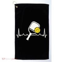 Pickleball Heartbeat Paddleball Gift Racket Singles Doubles Sport Gift Golf Towel thumb 0