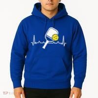 Pickleball Heartbeat Paddleball Gift Racket Singles Doubles Sport Gift Hoodie thumb 2