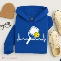 Pickleball Heartbeat Paddleball Gift Racket Singles Doubles Sport Gift Hoodie thumb 4