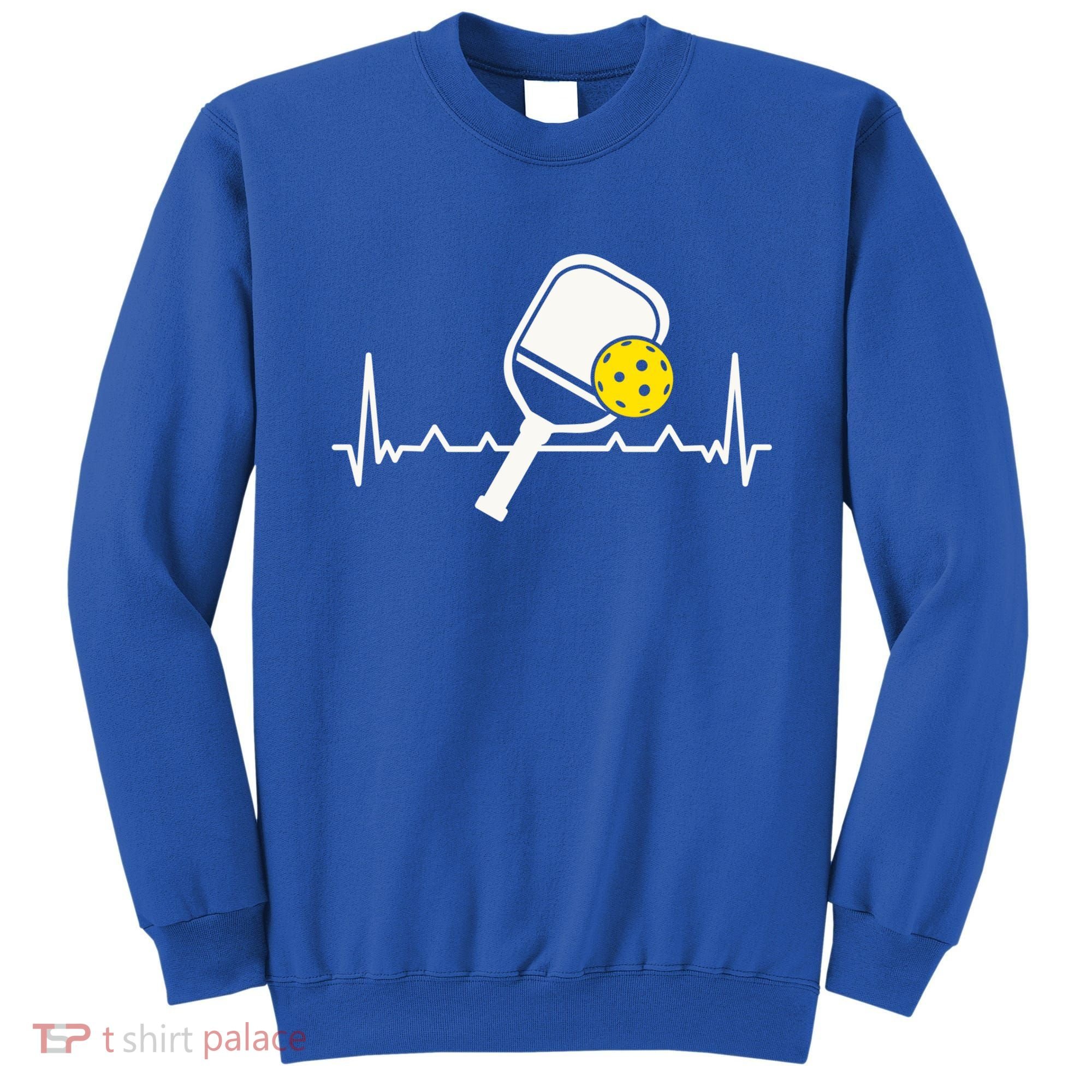 Pickleball Heartbeat Paddleball Gift Racket Singles Doubles Sport Gift Sweatshirt