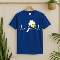 Pickleball Heartbeat Paddleball Gift Racket Singles Doubles Sport Gift T-Shirt thumb 2