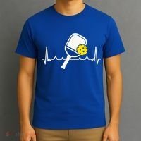 Pickleball Heartbeat Paddleball Gift Racket Singles Doubles Sport Gift T-Shirt thumb 3