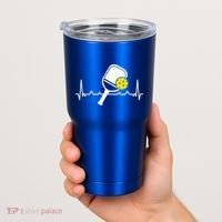 Pickleball Heartbeat Paddleball Gift Racket Singles Doubles Sport Gift Tumbler thumb 2