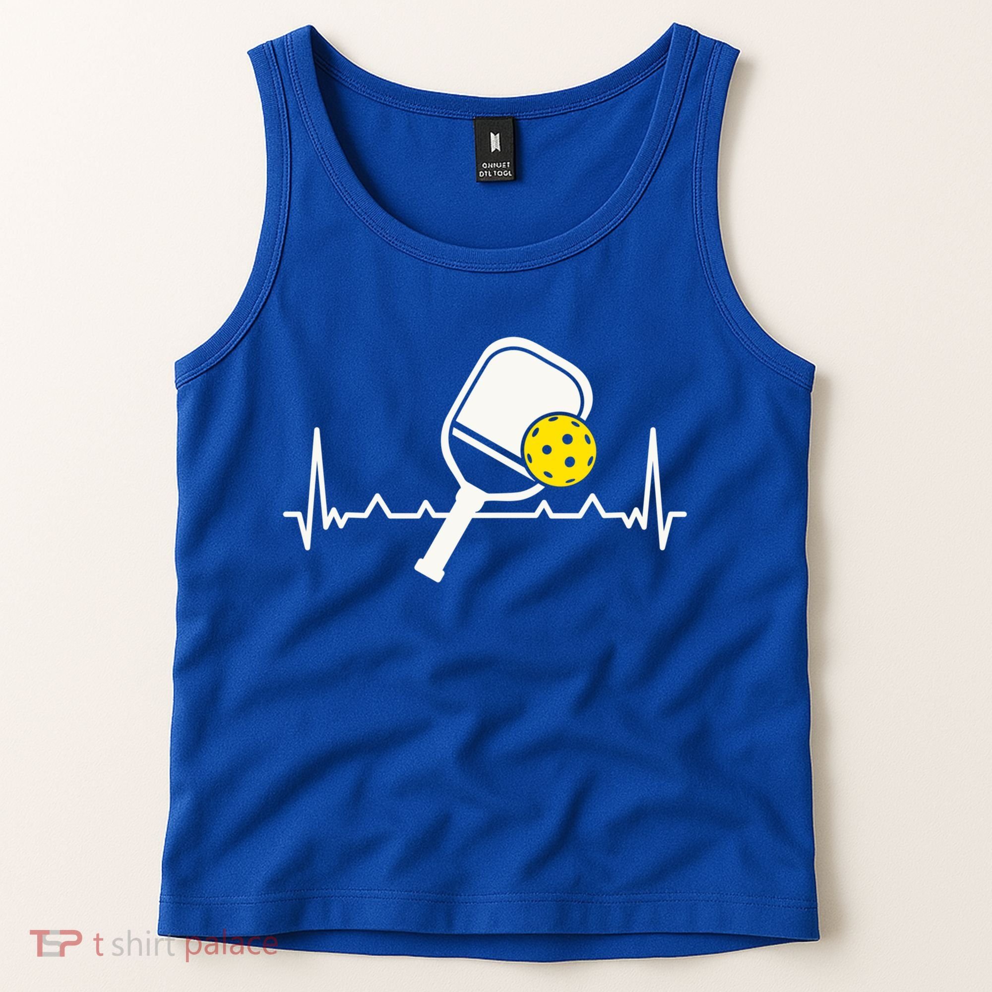 Pickleball Heartbeat Paddleball Gift Racket Singles Doubles Sport Gift Tank Top