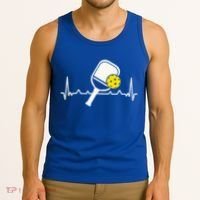 Pickleball Heartbeat Paddleball Gift Racket Singles Doubles Sport Gift Tank Top thumb 3
