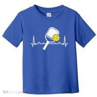 Pickleball Heartbeat Paddleball Gift Racket Singles Doubles Sport Gift Toddler T-Shirt thumb 0