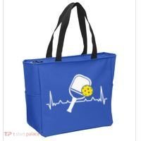 Pickleball Heartbeat Paddleball Gift Racket Singles Doubles Sport Gift Tote Bag thumb 2