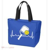 Pickleball Heartbeat Paddleball Gift Racket Singles Doubles Sport Gift Tote Bag thumb 3