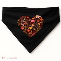 Pumpkin Heart USA-Made Doggie Bandana thumb 0