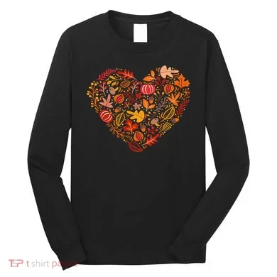 Pumpkin Heart Long Sleeve Shirt