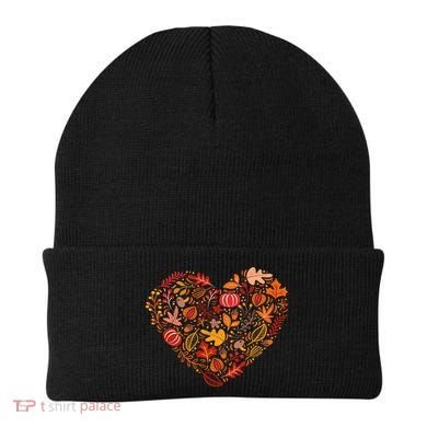Pumpkin Heart Beanie