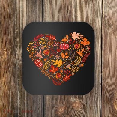 Pumpkin Heart Coaster