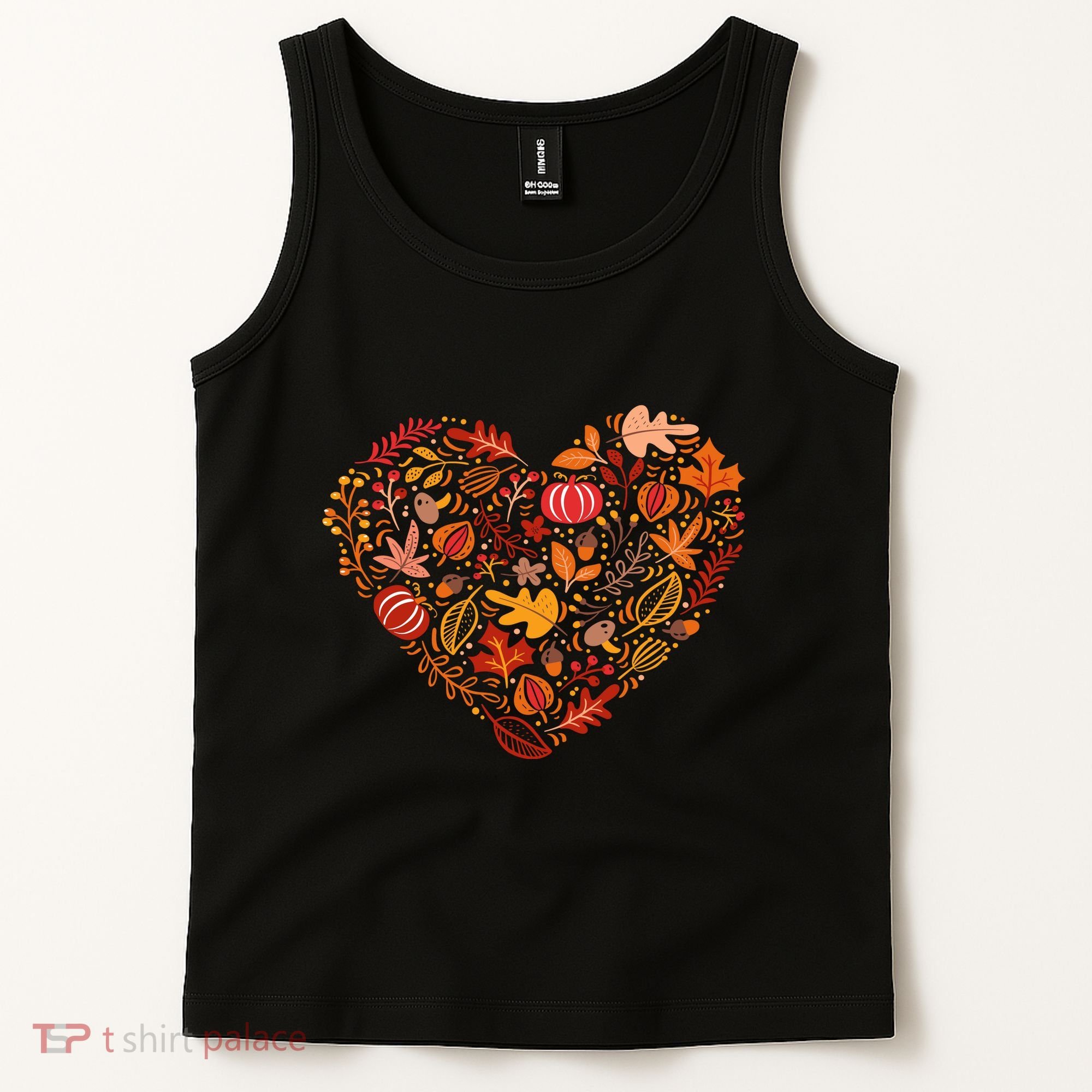 Pumpkin Heart Tank Top