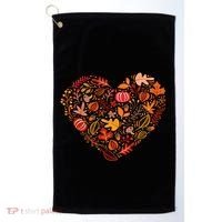 Pumpkin Heart Golf Towel thumb 0