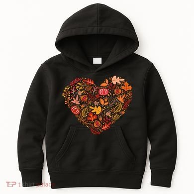 Pumpkin Heart Kids Hoodie