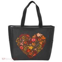 Pumpkin Heart Tote Bag thumb 0