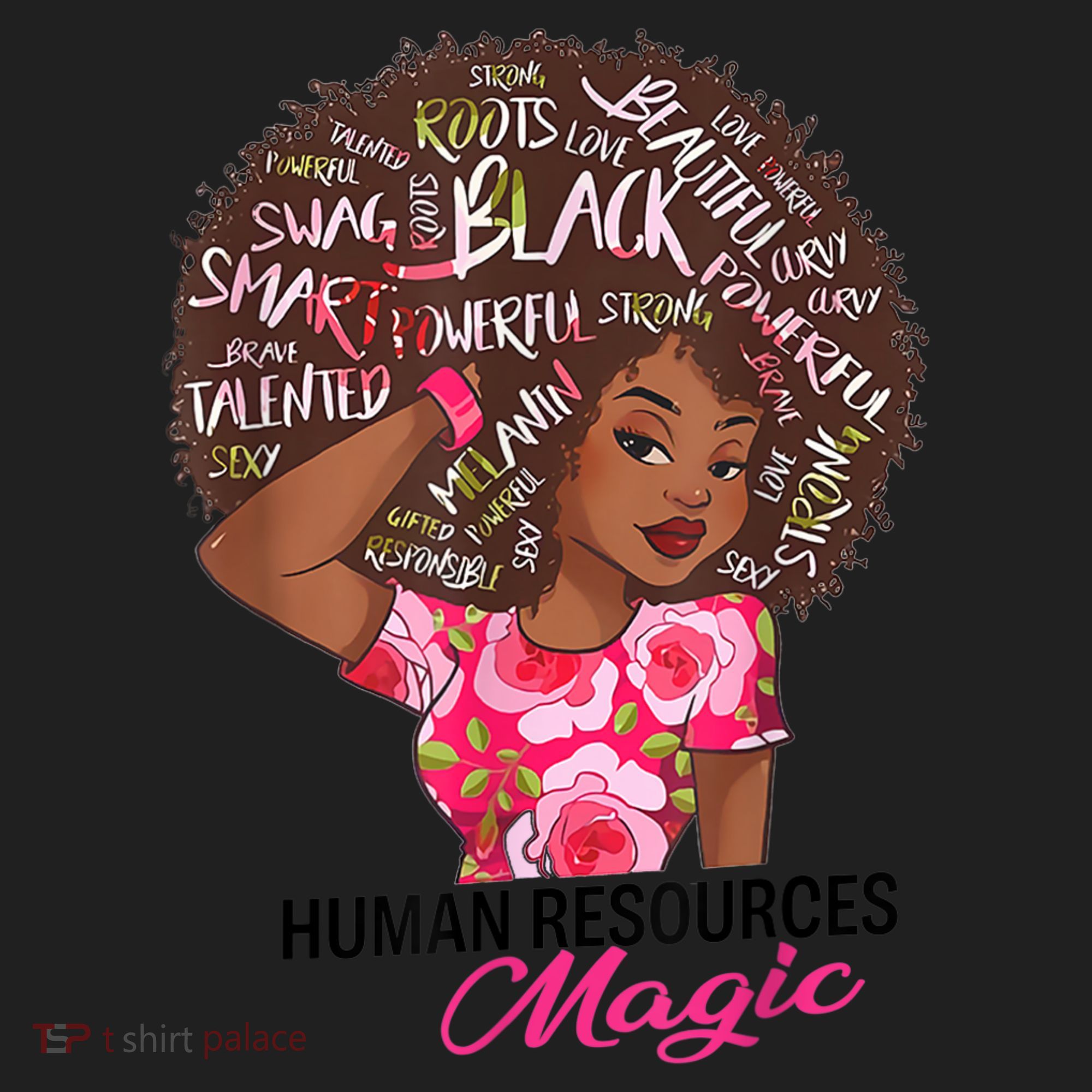 Proud Human Resources That Magic Black Afro HR Job Pride Women's Sweatshirt