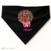 Proud Human Resources That Magic Black Afro HR Job Pride USA-Made Doggie Bandana thumb 0