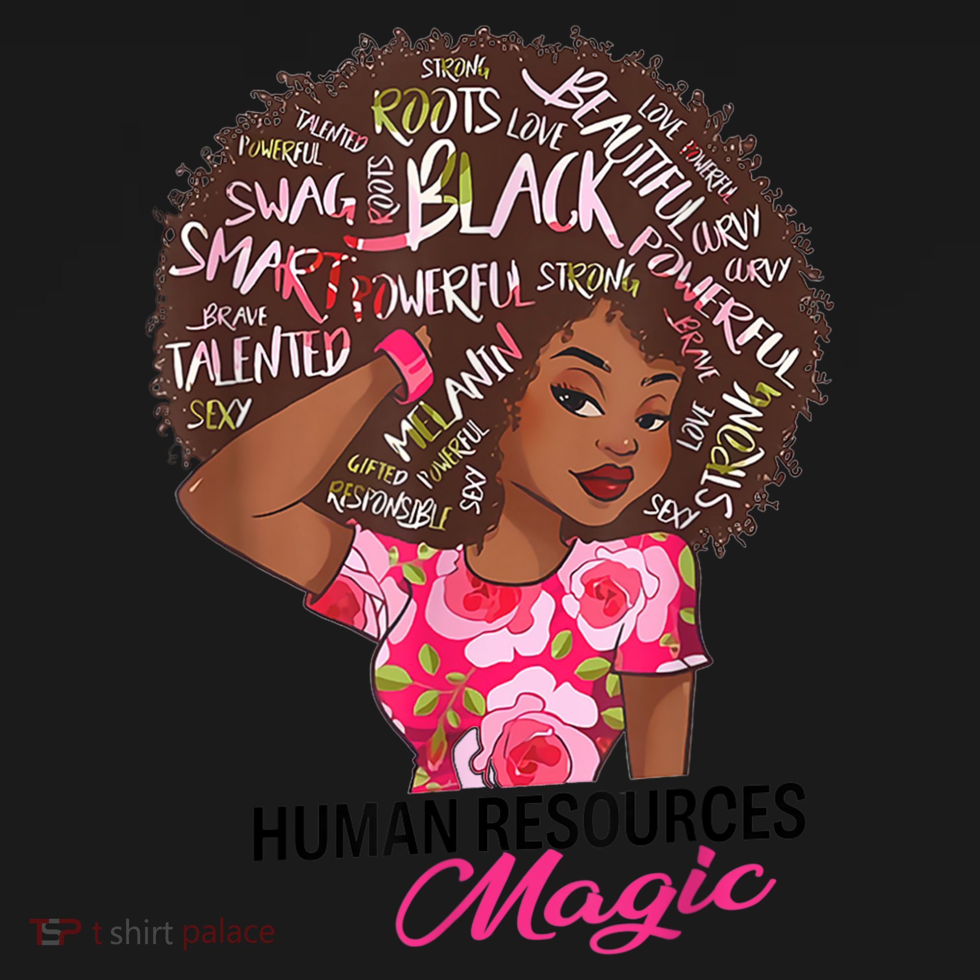 Proud Human Resources That Magic Black Afro HR Job Pride Pajama Set
