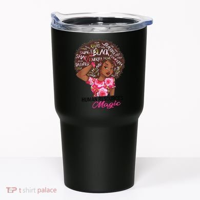 Proud Human Resources That Magic Black Afro HR Job Pride Tumbler