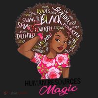 Proud Human Resources That Magic Black Afro HR Job Pride Tumbler thumb 3