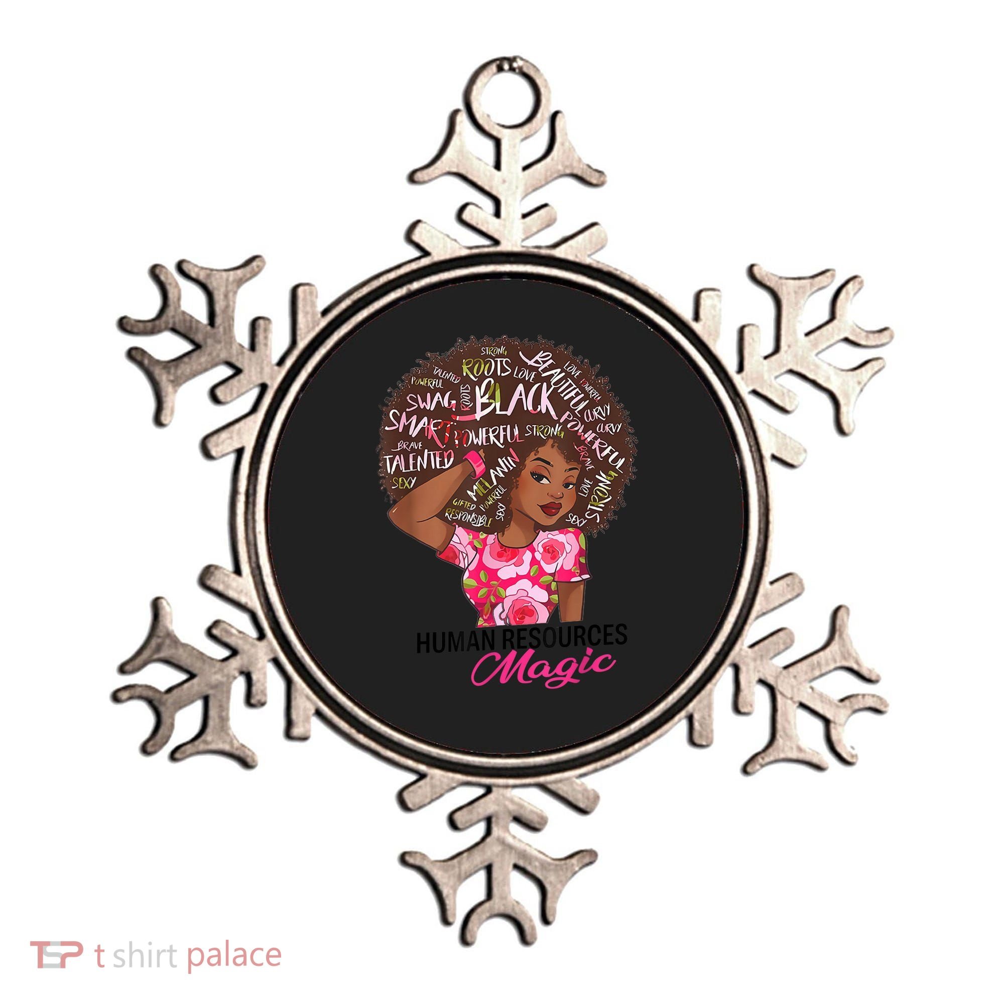 Proud Human Resources That Magic Black Afro HR Job Pride Ornament