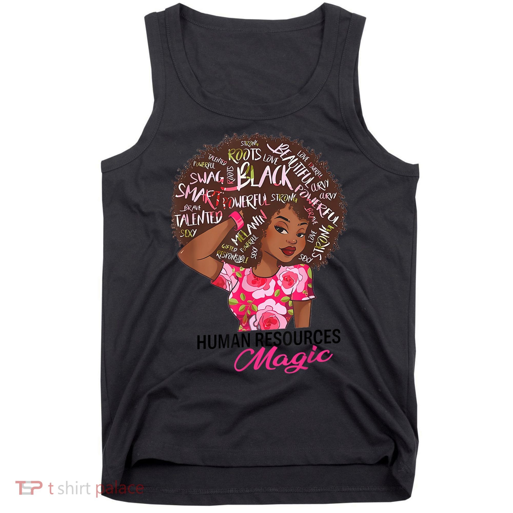 Proud Human Resources That Magic Black Afro HR Job Pride Tank Top