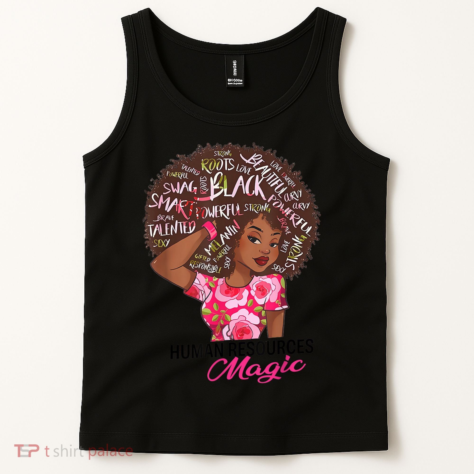 Proud Human Resources That Magic Black Afro HR Job Pride Tank Top