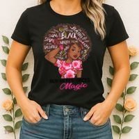 Proud Human Resources That Magic Black Afro HR Job Pride Women's T-Shirt thumb 2