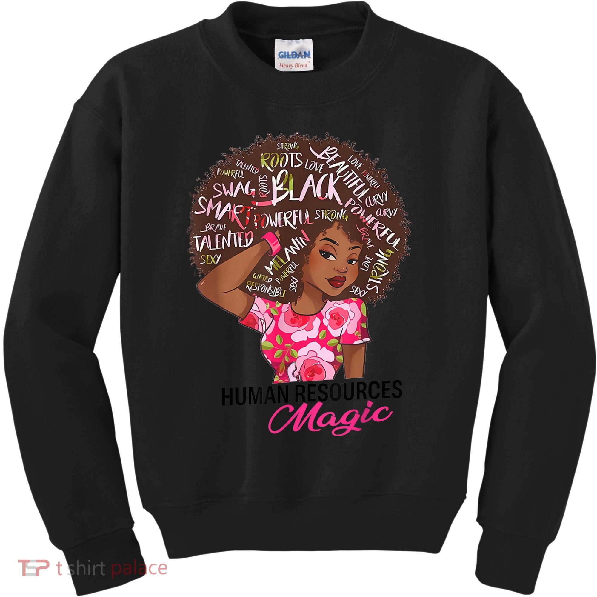 Proud Human Resources That Magic Black Afro HR Job Pride Kids Sweatshirt