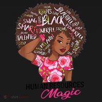 Proud Human Resources That Magic Black Afro HR Job Pride Kids Sweatshirt thumb 2