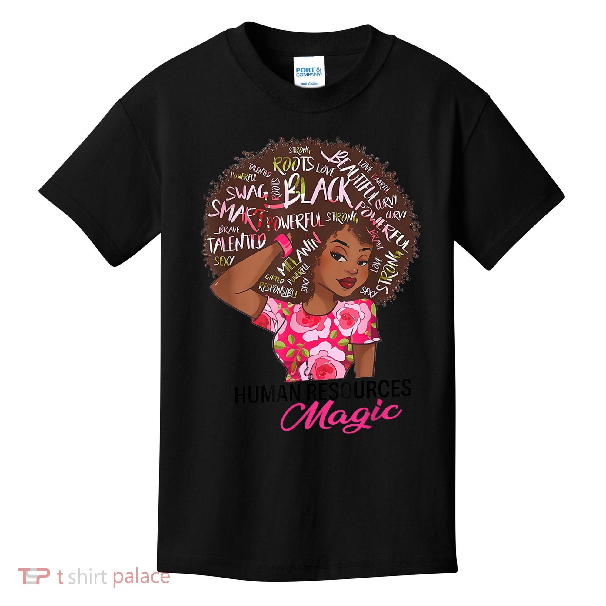 Proud Human Resources That Magic Black Afro HR Job Pride Kids T-Shirt